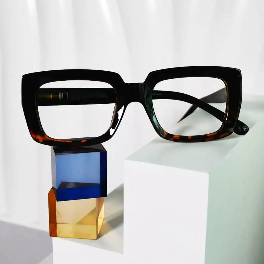 Snygga läsglasögon Tjockare ramdesignläsare R9107-1