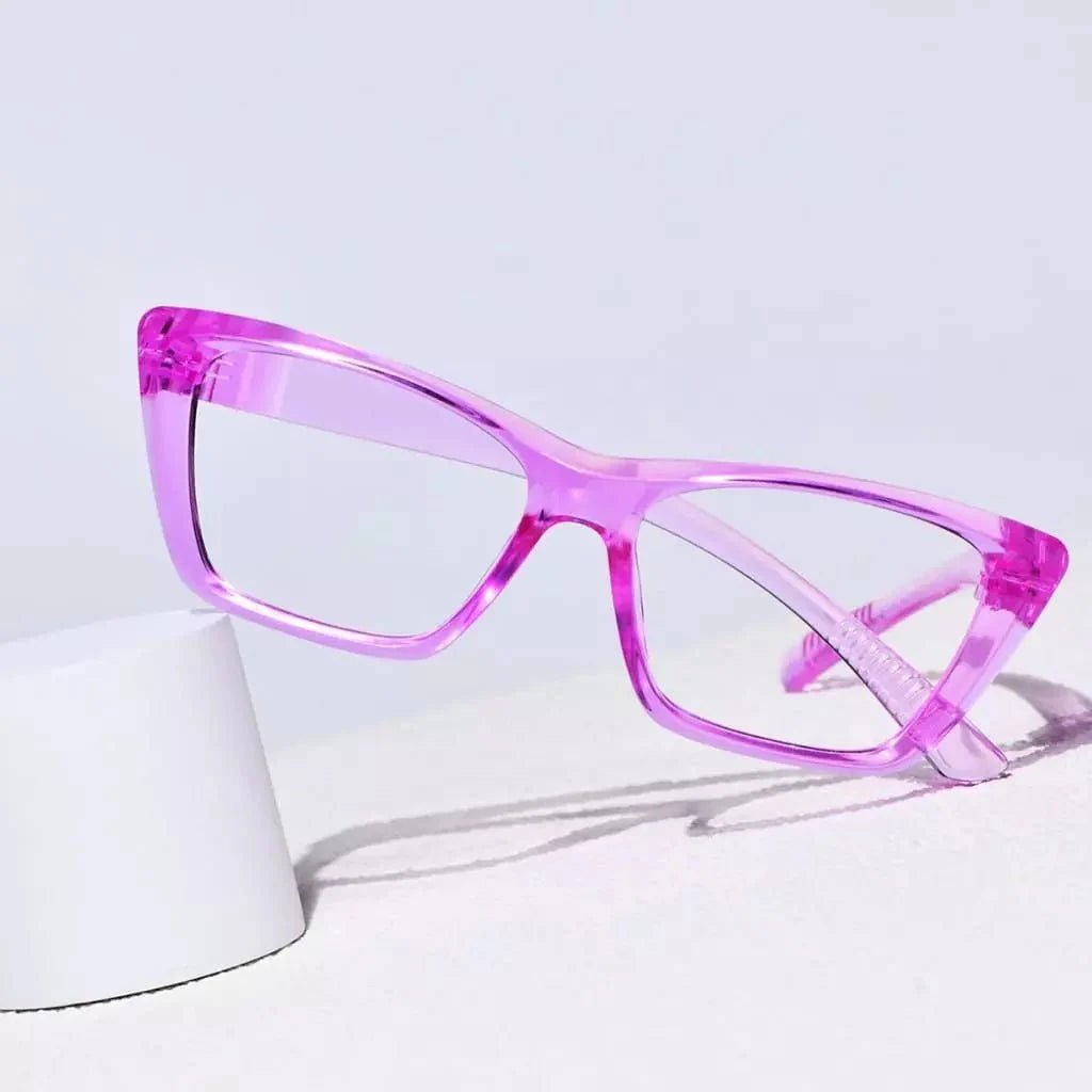 30% Blue Light Blocking Cat - eye Metalless Reading Glasses R2514 - B15eyekeeper.com