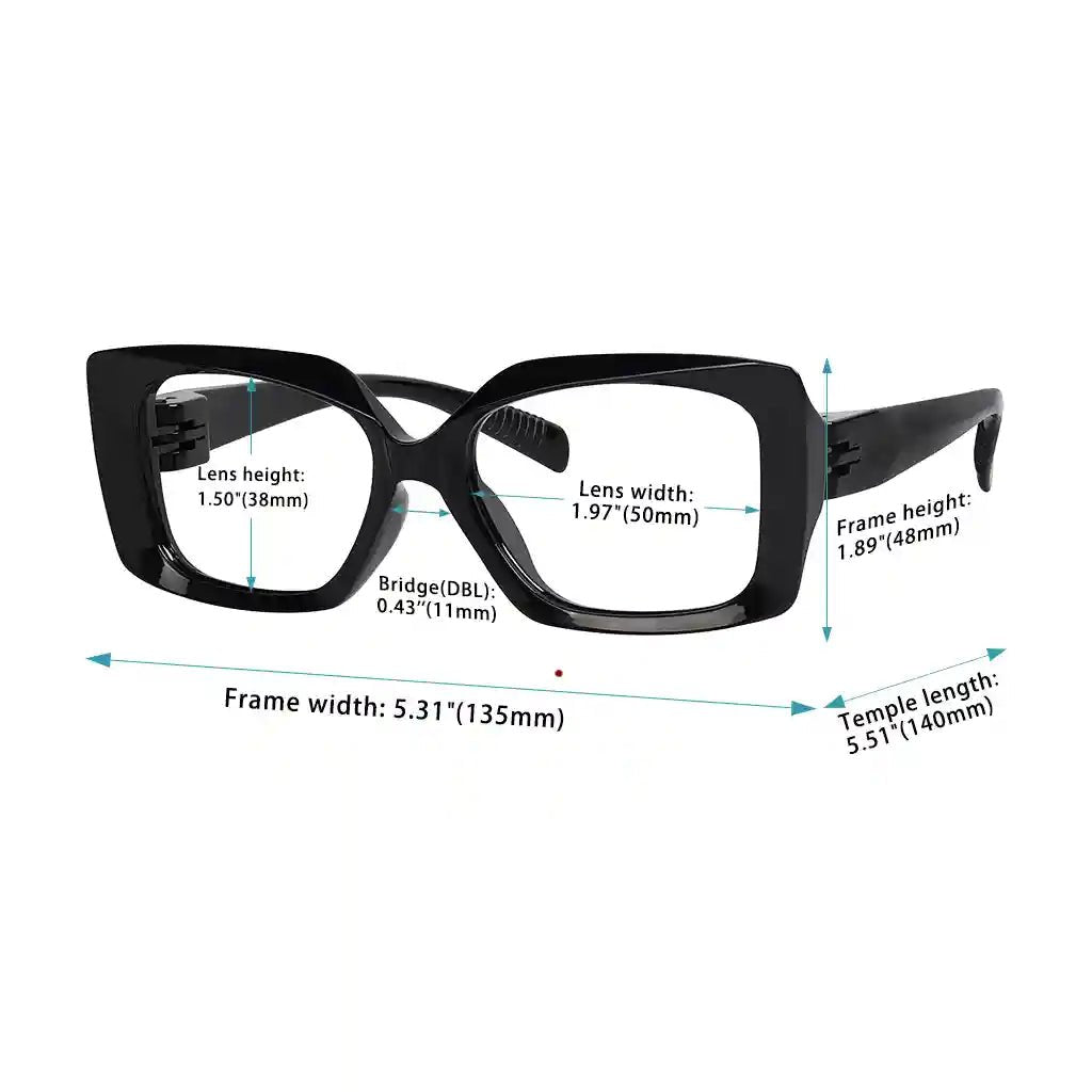 30% Blue Light Blocking Metalless Thicker Reading Glasses NR2010 - B15eyekeeper.com