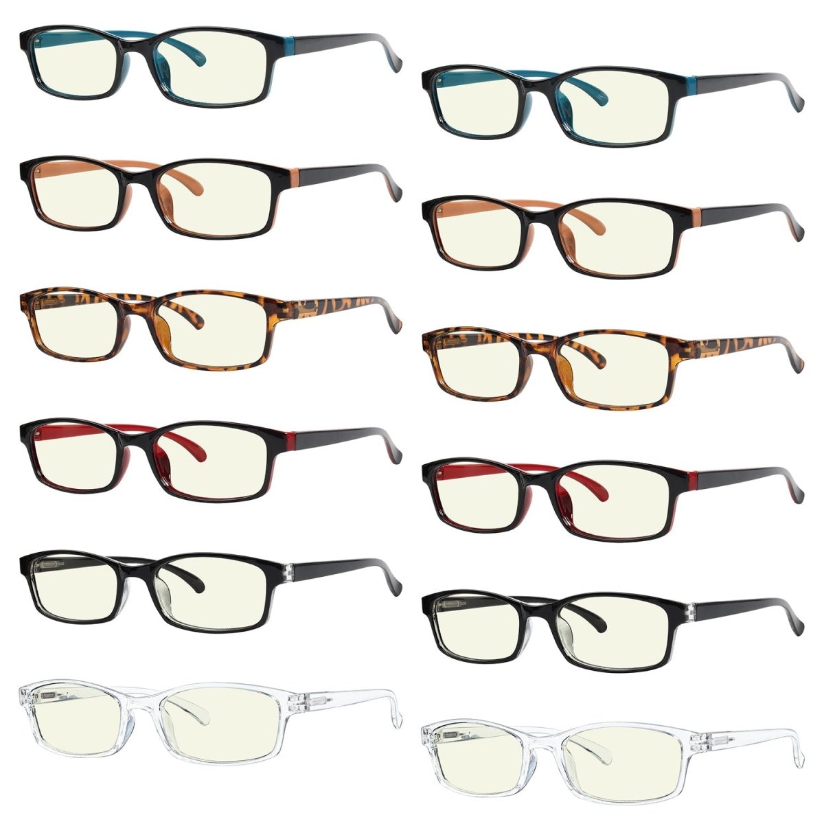 10 Pack Stylish Comfortable Computer Reading Glasses CG177eyekeeper.com