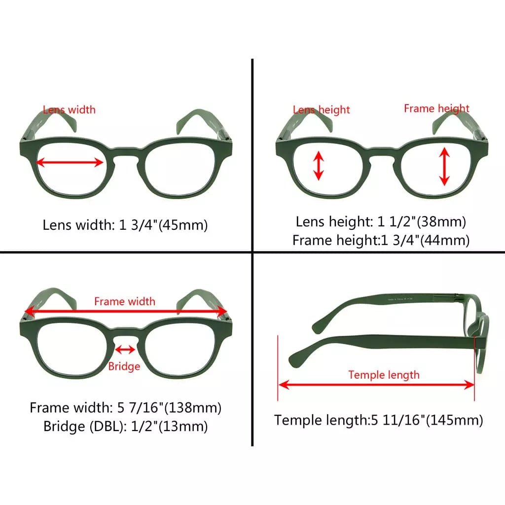 10 Packs Oval Reading Glasses Cute Readers R124eyekeeper.com