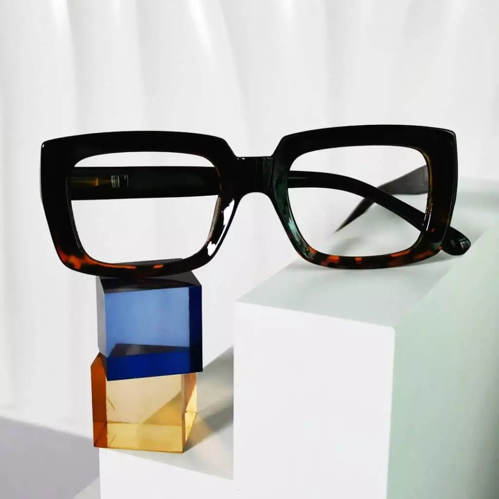 Snygga läsglasögon Tjockare ramdesignläsare R9107-1