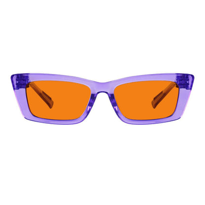 100% Blue Blocking Orange Lens Cat - eye Glasses Metalless R2501 - B98eyekeeper.com