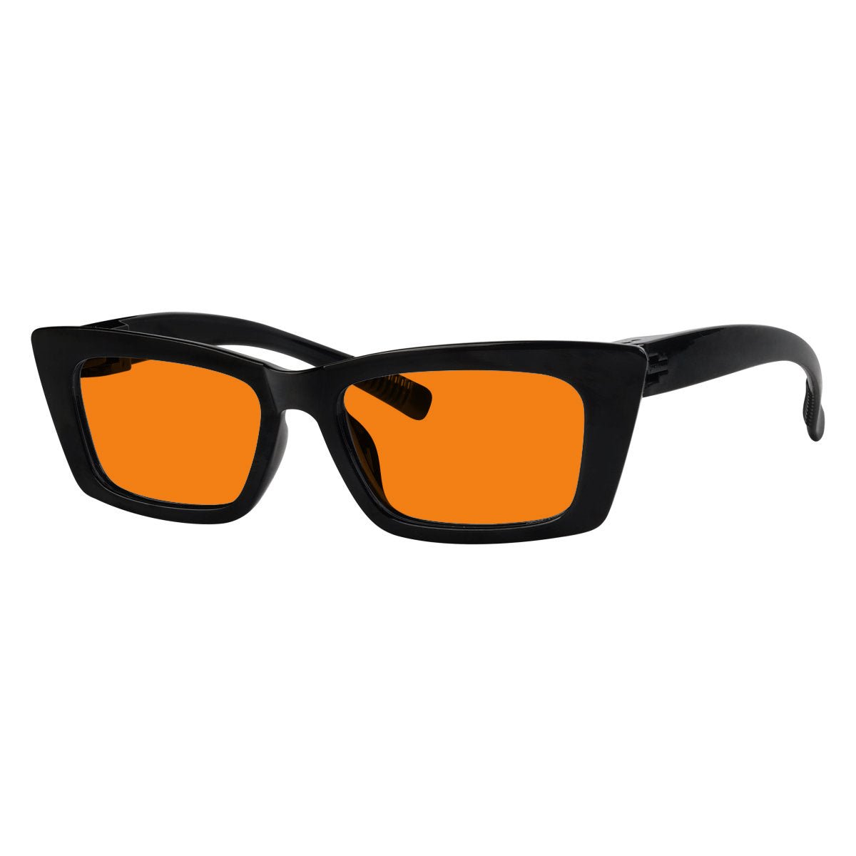 100% Blue Blocking Orange Lens Cat - eye Glasses Metalless R2501 - B98eyekeeper.com