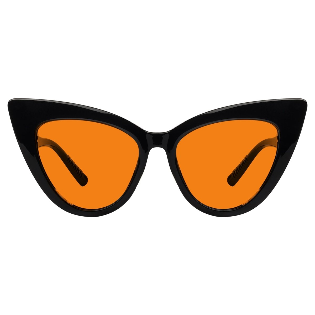 100% Blue Light Blocking Orange Cat - eye Nighttime Glasses R2318 - B98eyekeeper.com