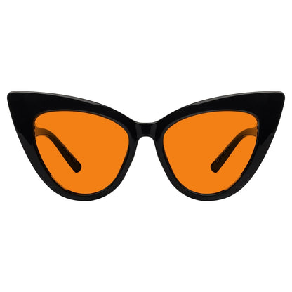 100% Blue Light Blocking Orange Cat - eye Nighttime Glasses R2318 - B98eyekeeper.com