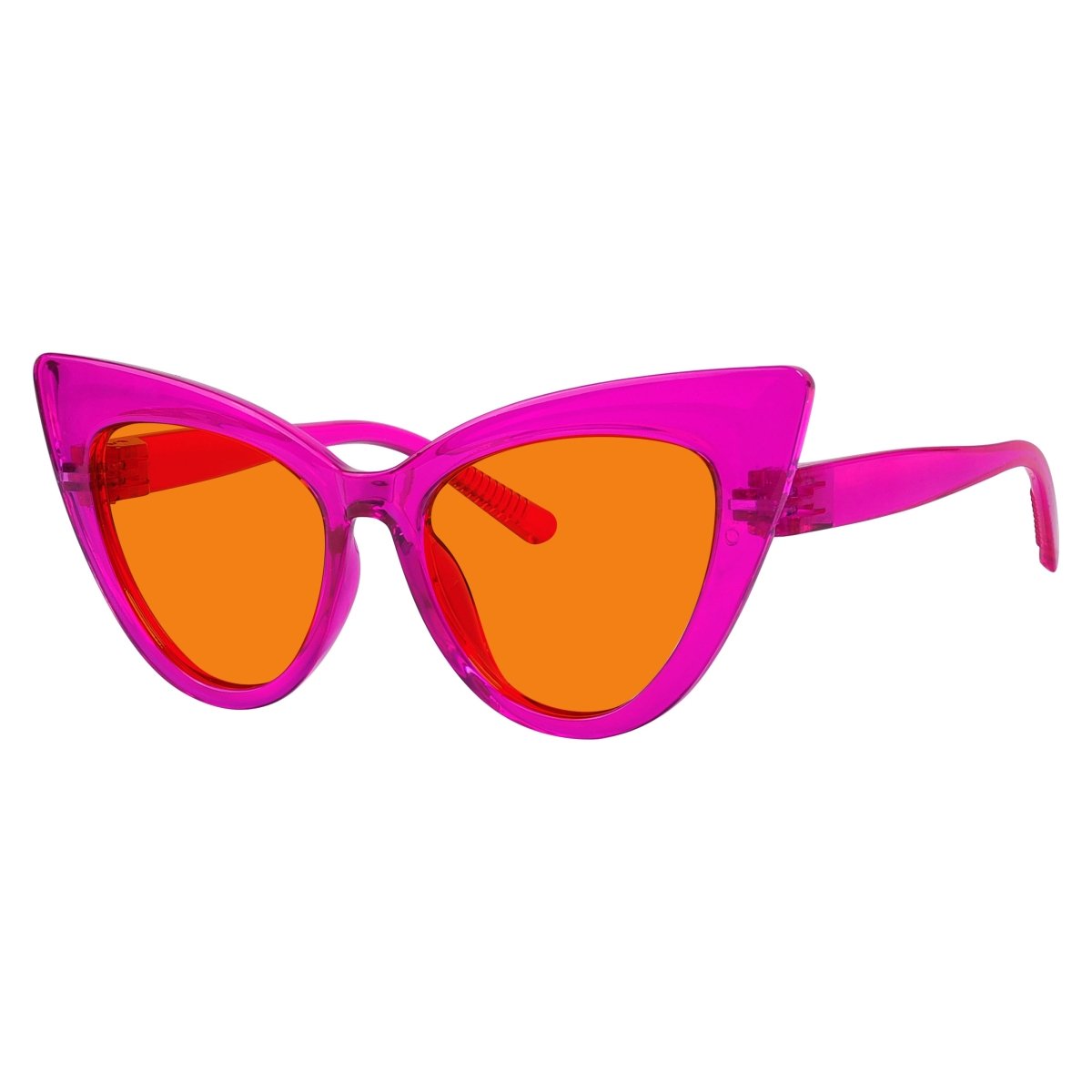 100% Blue Light Blocking Orange Cat - eye Nighttime Glasses R2318 - B98eyekeeper.com