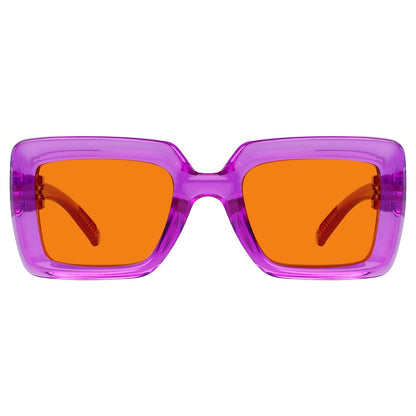 100% Blue Light Blocking Orange Thick Frame Screwless Eyewear NR2101 - B98eyekeeper.com