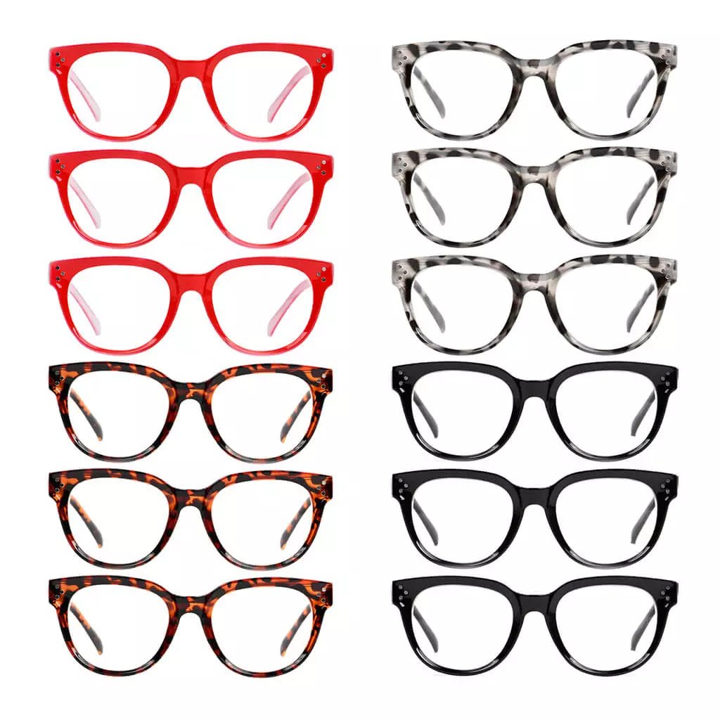 12 Pack Fashion Reading Glasses Thicker Frame Readers R9110eyekeeper.com