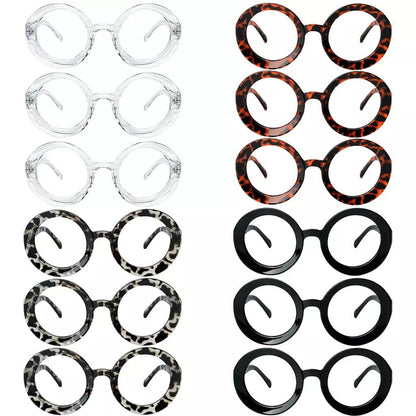 12 Pack Oversized Round Reading Glasses Large Frame Readers R9109eyekeeper.com