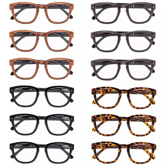 12 Pack Reading Glasses Professor Vintage Readers 3 - R089eyekeeper.com