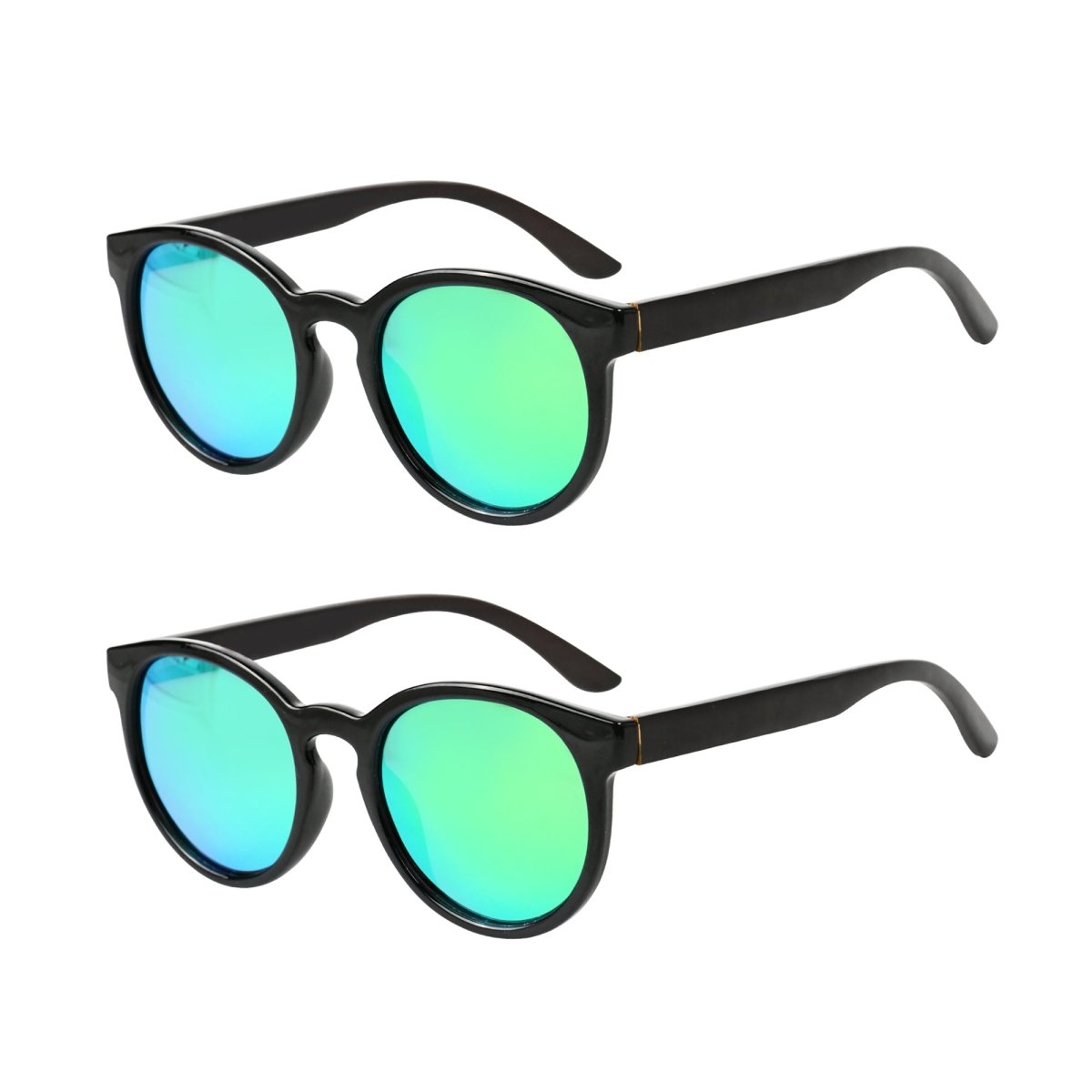 2 Pack Stylish Round Polarized Sunglasses S009PGSGeyekeeper.com