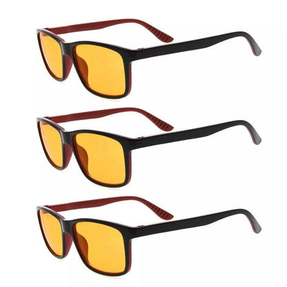3 Pack Blue Light Blocking Reading Glasses DS163eyekeeper.com