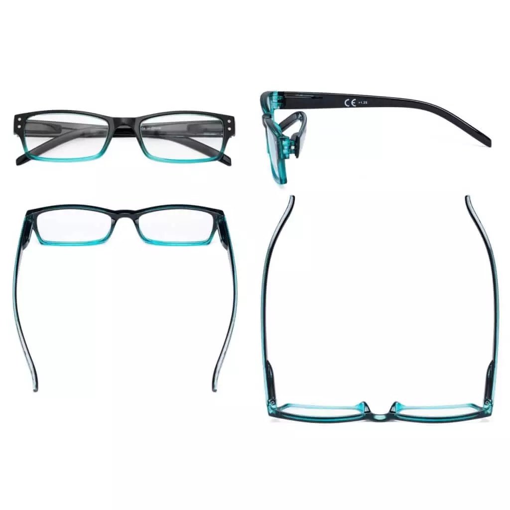 4 Pack Reading Glasses Fashion Readers R012B - Aeyekeeper.com