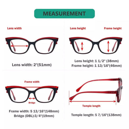 5 Pack Cat - eye Reading Glasses Stylish Readers R2127eyekeeper.com
