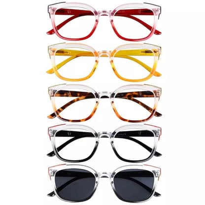 5 Pack Fashionable Reading Glasses Two Tone Eyeglasses R2114eyekeeper.com