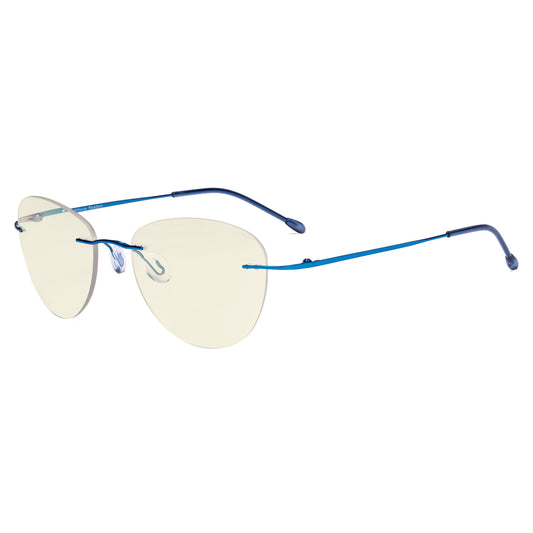 Rimless Pilot Progressive Multifocus Reading Glasses MWK9901B