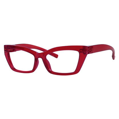 Cat-eye 30% Blue Light Blocking Metalless Screwless Eyeglasses R2516-B15