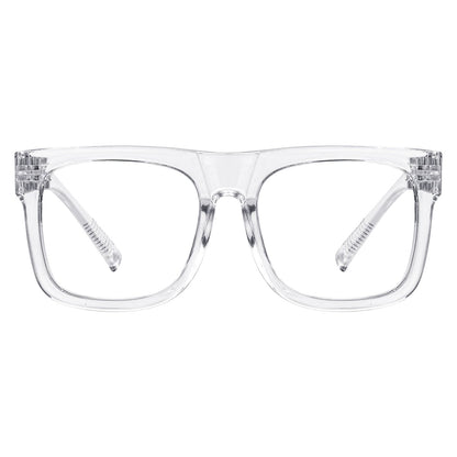 Large Frame 30% Blue Light Blocking Metalless Screwless Glasses R2316 - B15eyekeeper.com