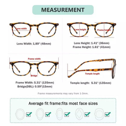 (Must Buy Both Eye) Reading Glasses with Different Strength for Each Eye PR001 - DEMI (Black)eyekeeper.com