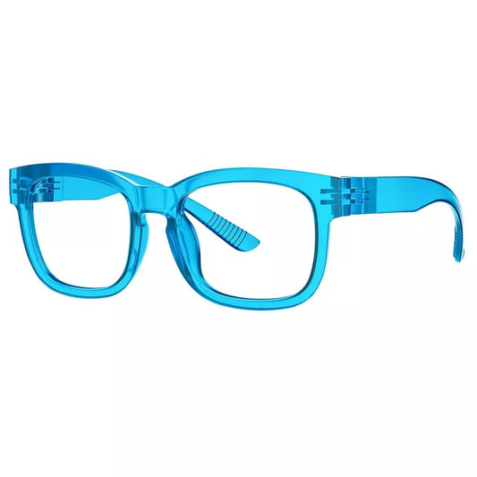 (Must Buy Both Eyes) Metalless Distance Cheaters Glasses with Different Diopters D033 (Blue)eyekeeper.com