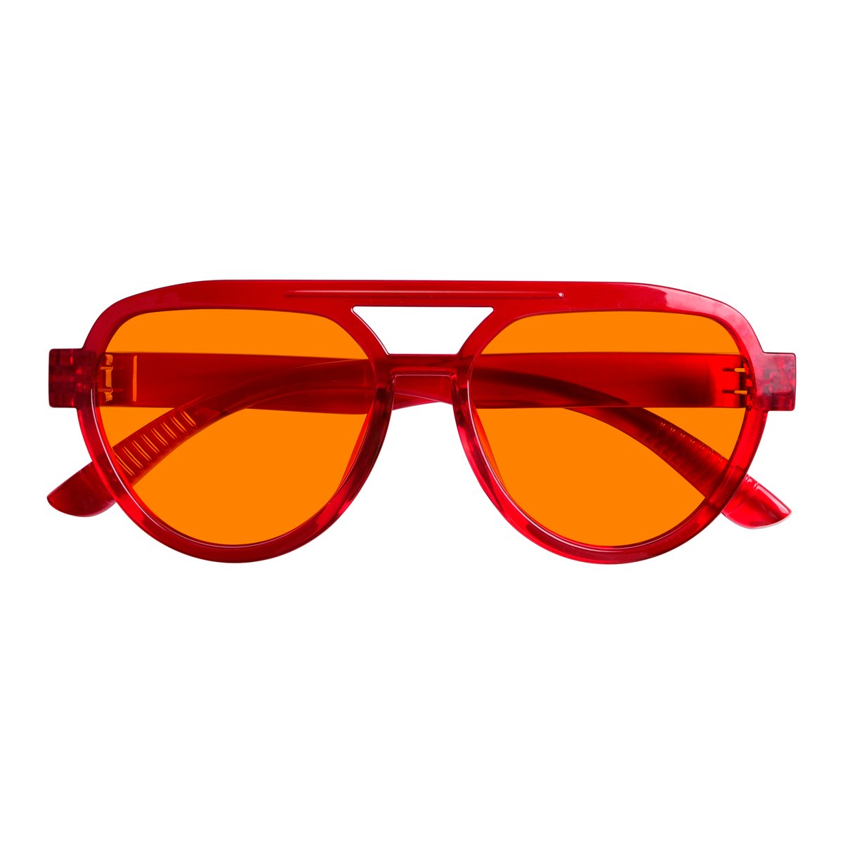 Pilot 100% Blue Blocking Glasses Orange Lens Metalless Screwless R2312 - B98eyekeeper.com