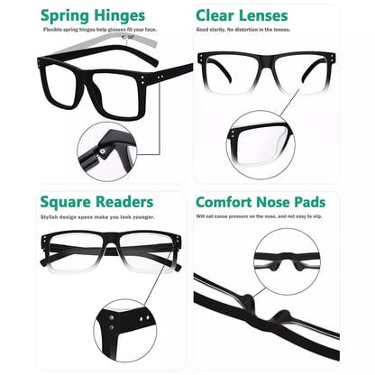 Reading Glasses Fashionable Large Frame Readers R2142eyekeeper.com