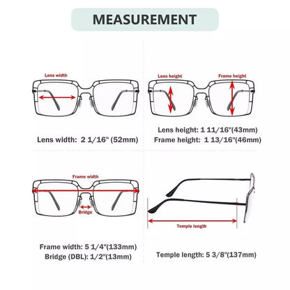 Thin Metal Hollow Frame Reading Glasses R2301eyekeeper.com
