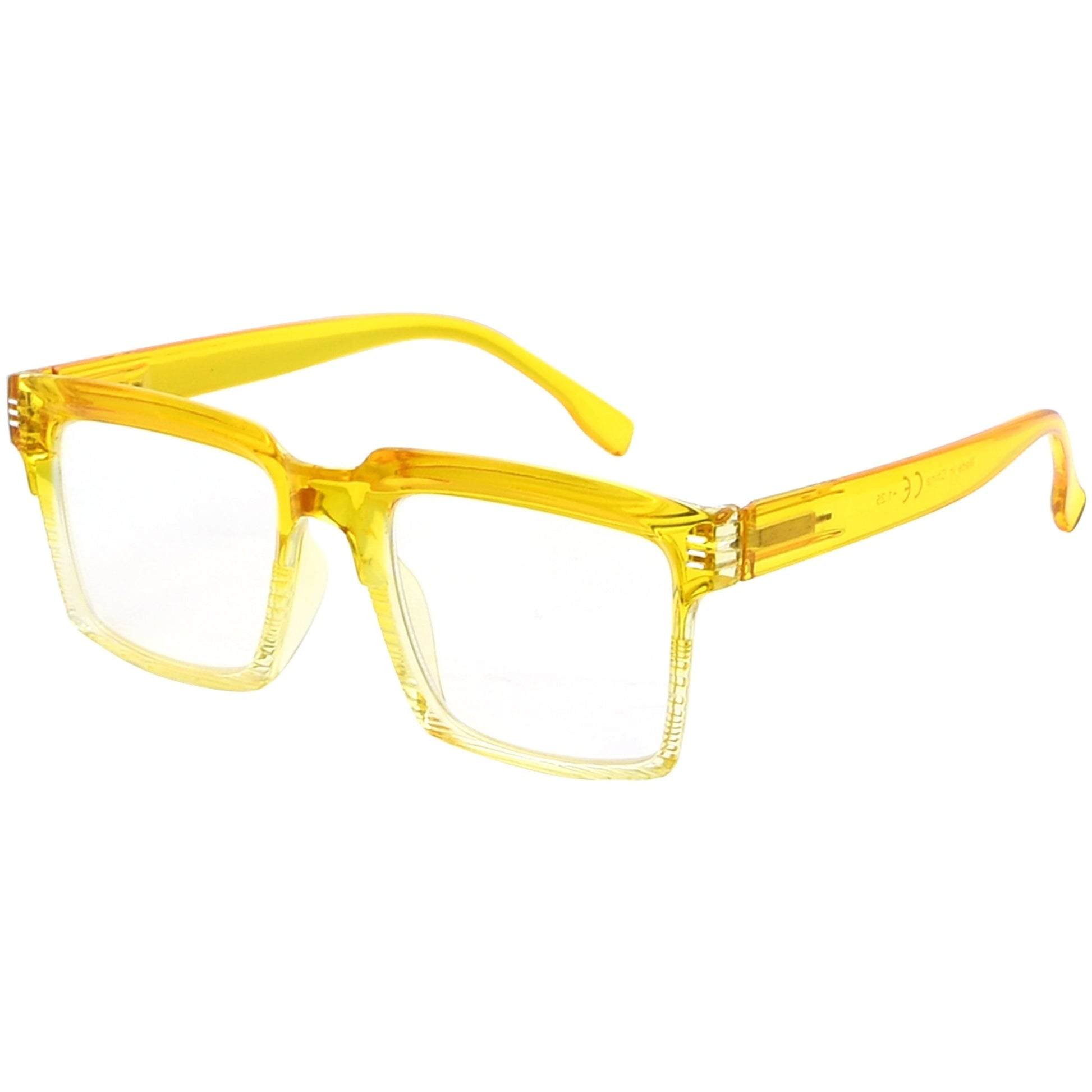 Fashionable Oversized Square Reading Glasses Women R2027